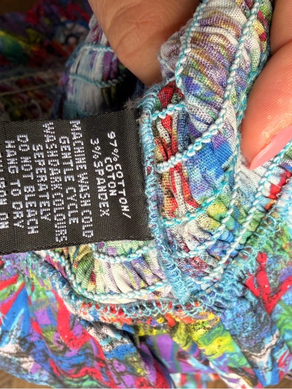 IKY‎ & Me Smocked Tube Top Y2K Festival Art Girl Boho Coachella Fairy Cotton - Picture 8 of 10